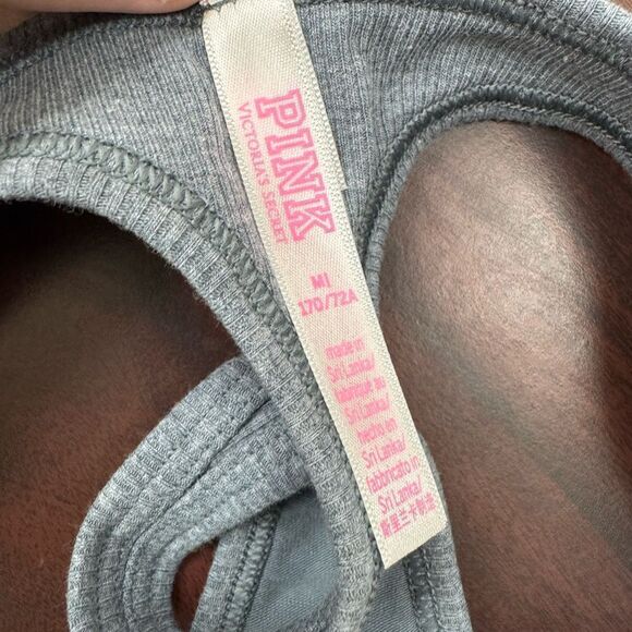 PINK Victoria’s Secret Four Leaf Clover Embroidered Thong Size Medium - Picture 4 of 6